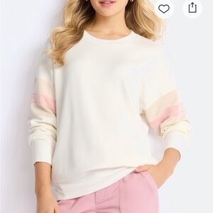 Nine Britton Cream and Pink Women's Top